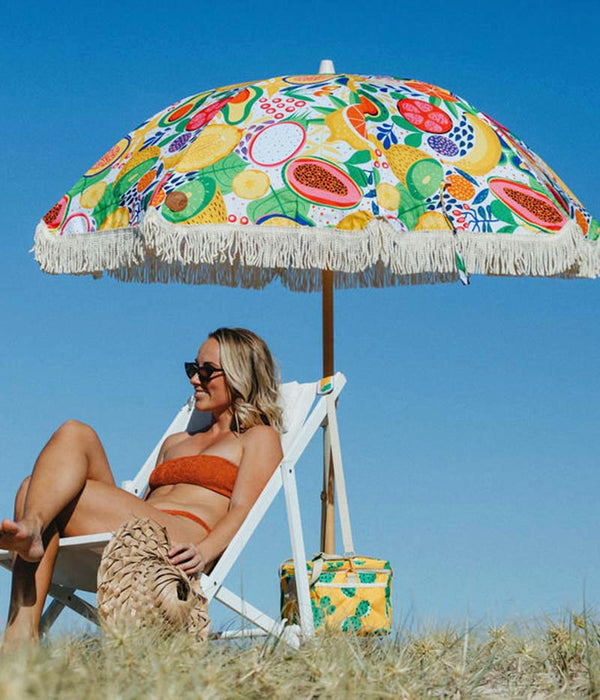 fruit salad beach umbrella